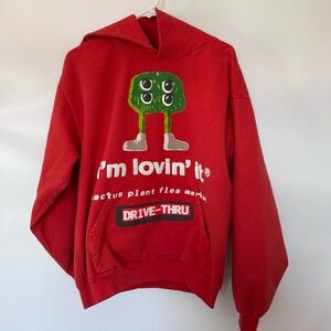 Cactus Plant Flea Market x McDonald’s Fry Guy Hoodie Sweatshirt Red size Large